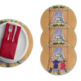 Hermia Set de 4 Salvamanteles Multicolor de 37 cm